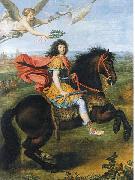 Pierre Mignard Louis XIV of France riding a horse oil on canvas